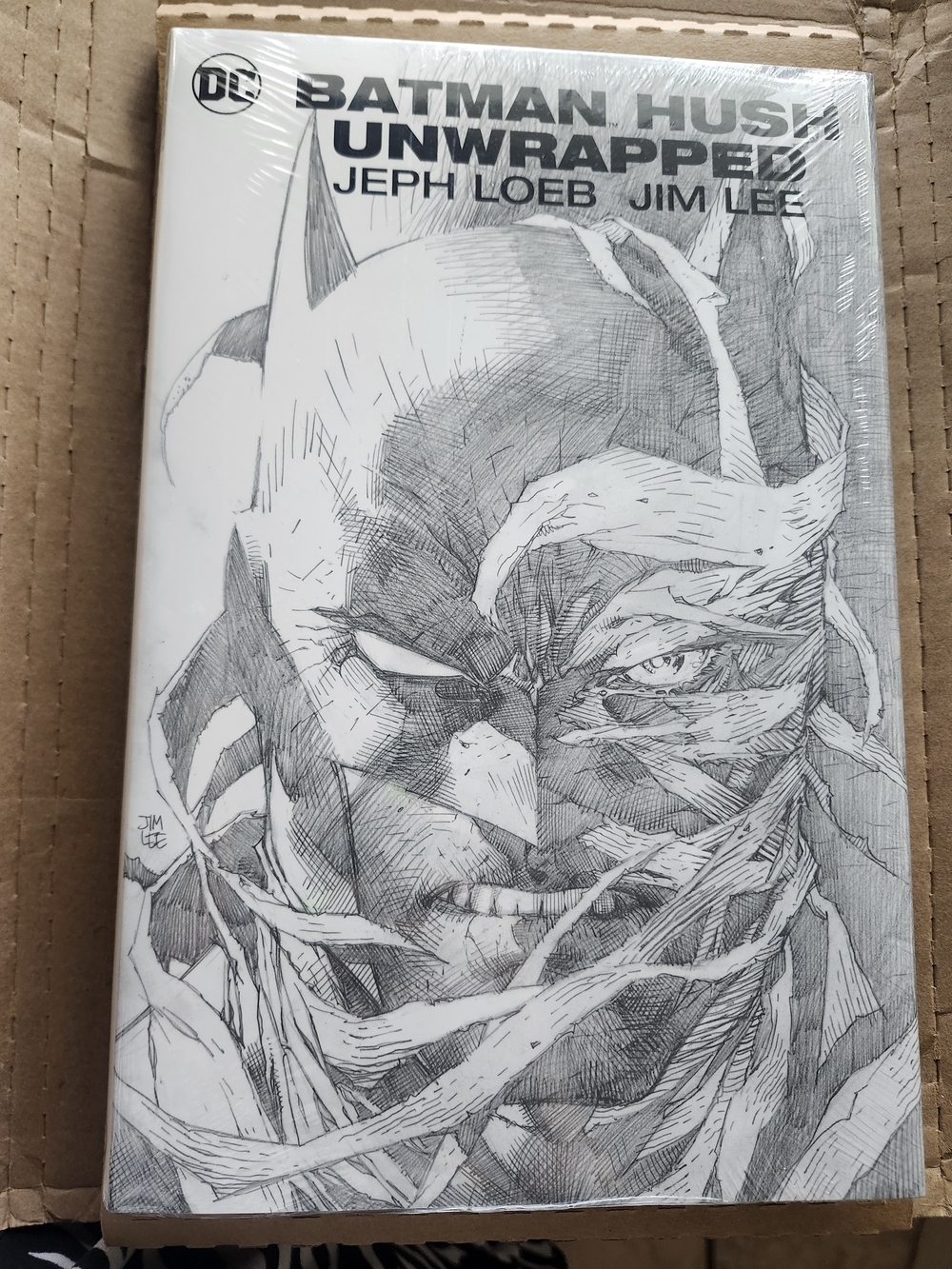 DC Batman Hush Unwrapped Art Print - Black & White